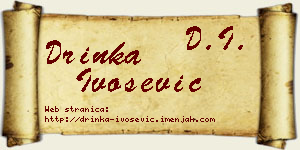 Drinka Ivošević vizit kartica